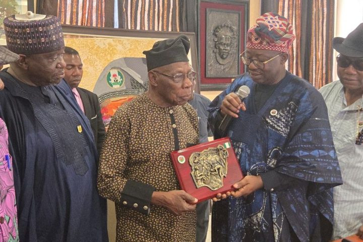 NACCIMA President Visits Obasanjo Alake Egbaland Urges Better Synergy Do Drive Economic Devt