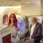 Regina Daniels Shares Blissful Moments On Air Peace Flight To London 