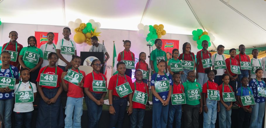 Cross section of young spellers at the Spellingbee In Nigeria (SpIN) National Finals. 