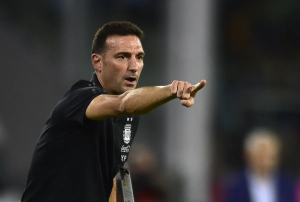 Argentina's coach Lionel Scaloni