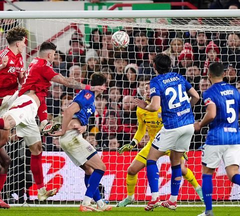 Taiwo Awoniyi involved in the goal mouth battle that edged out Ipswich