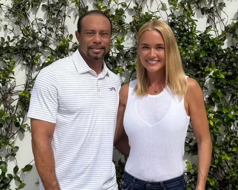 Tiger Woods and Vanessa Trump post love up pitcures