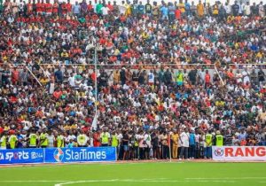 typical turn out for Kano Pillars match at Sani Abacha Stadium